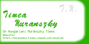 timea muranszky business card